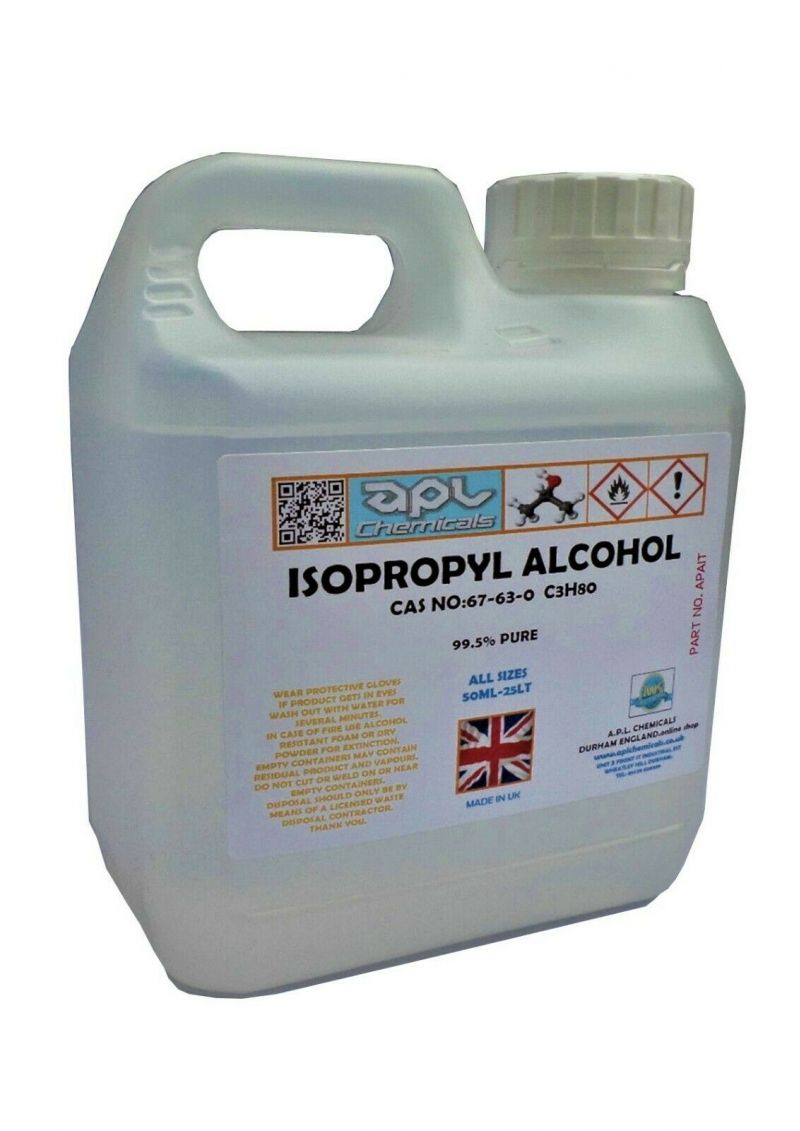 Isopropyl alcohol Isopropanol 99.9 % Spray IPA Solvent lab grade sanitiser   